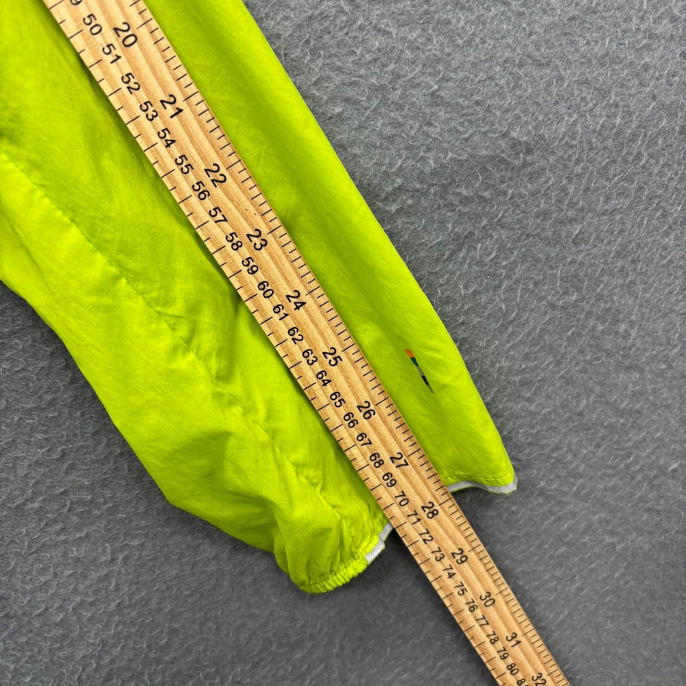 Smartwool Merino Sport Ultra Light Hooded Jacket Lime Green Windbreaker Mens M - Picture 10 of 16